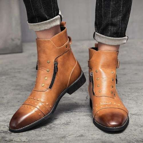 Casual British style Martin boots for men