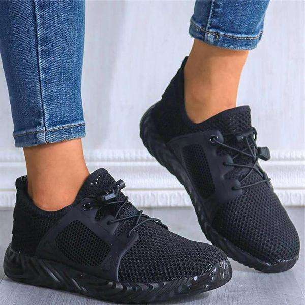 Mesh Perforated Non-Slip Slip-On Sneakers