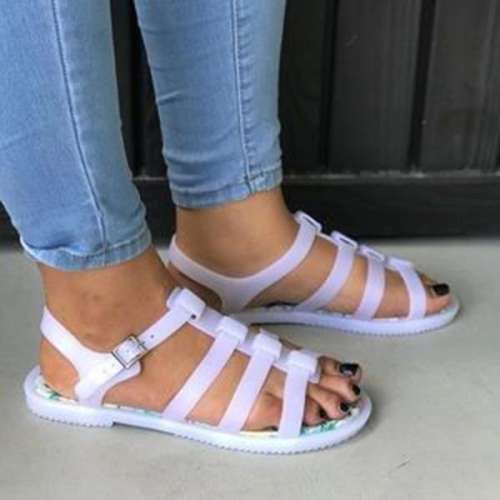 Clear Jelly Gladiator Sandals