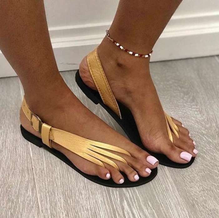 Roman Flat Heel Sandals