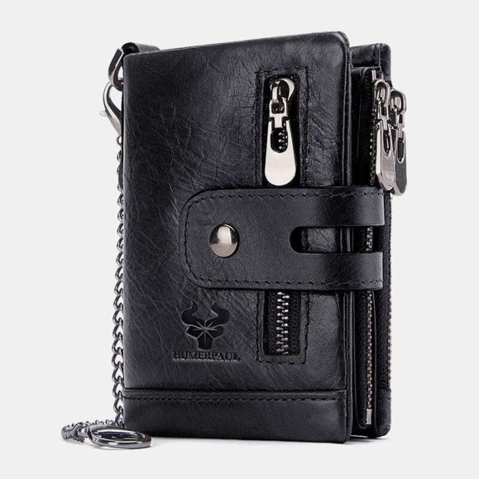 US$ 33.99 - Men Genuine Leather RFID Wallet Card Holder - www ...