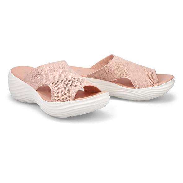 Knitted wedge sports corrective sandals