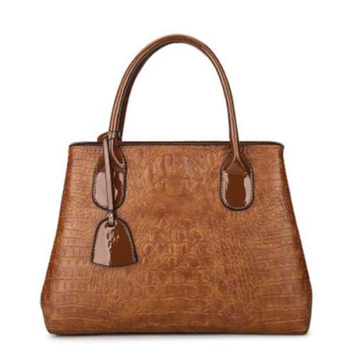 Women Crocodile High-End Vintage PU Leather Handbag
