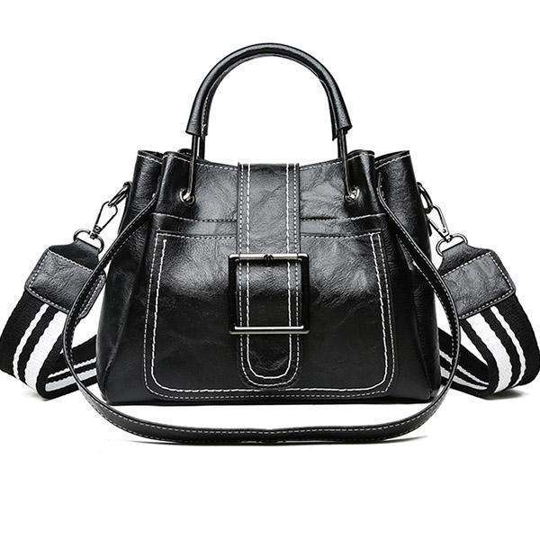 US$ 37.99 - Large Capacity Retro Buckle Bucket Shoulder Bag - www ...