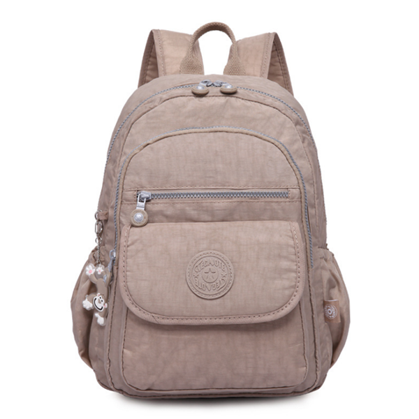 Waterproof Nylon Casual Multi Pockets  Travel Backpack School Bag
