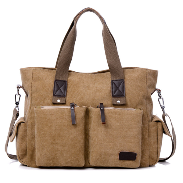 Men's Messenger Bag Casual Cloth Bag Handbag Large Capacity Travel Bag