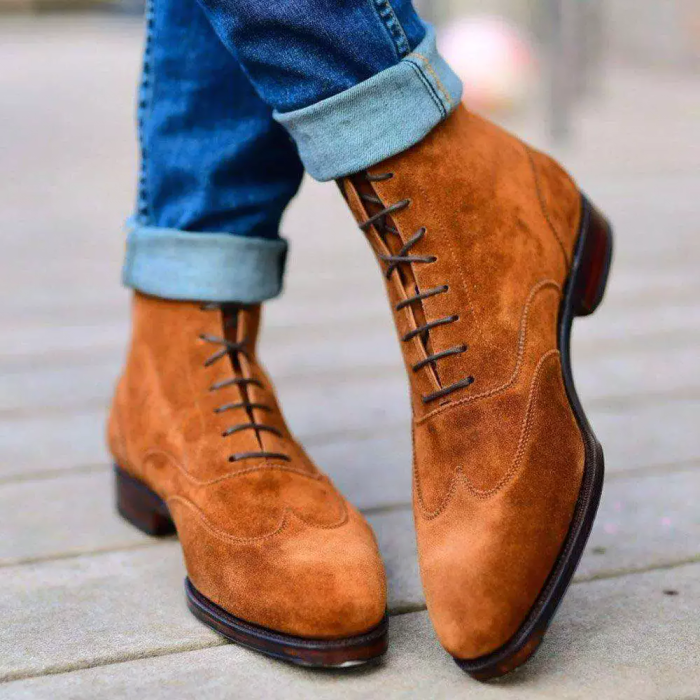 Suede Casual Solid Color Boots