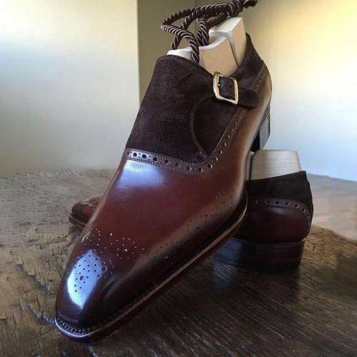 Men's Formal Monk Leather Shoes