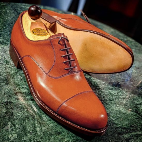 Handmade Leather Shoes Formal Texture Shoes