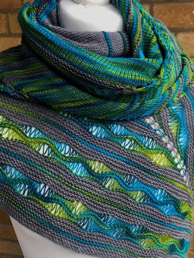 Crochet Colorful Scarf Shawl
