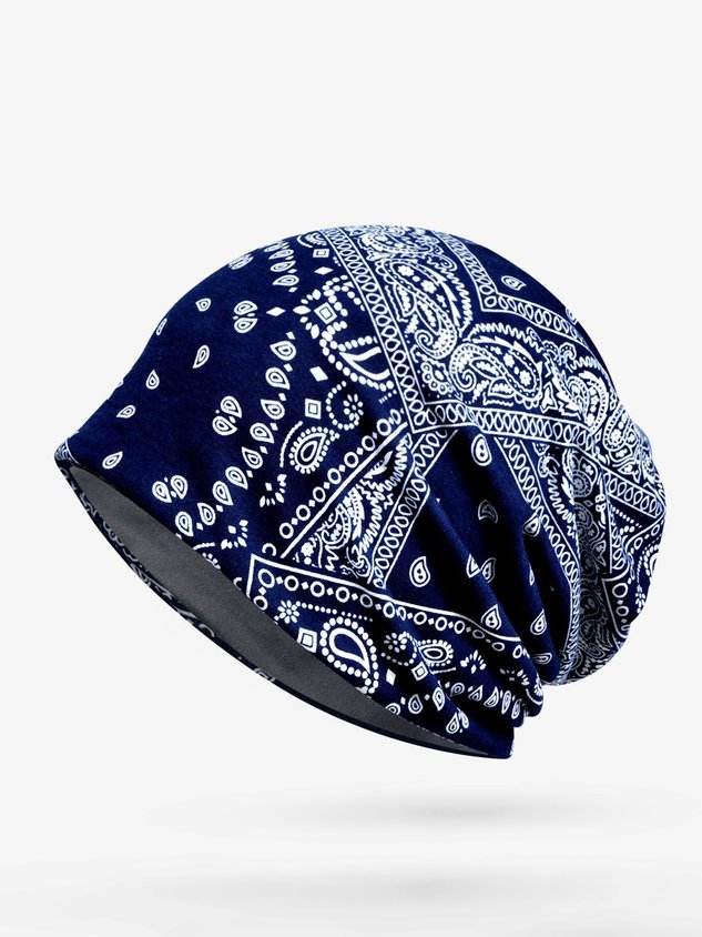 Personalized Ethnic Printed Warm Hat