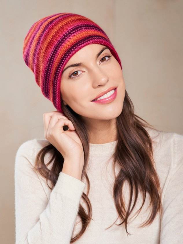 Bohemian Striped Knitted Hat