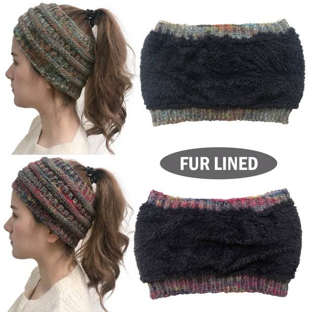 Women Winter Fur Lined Casual Hats