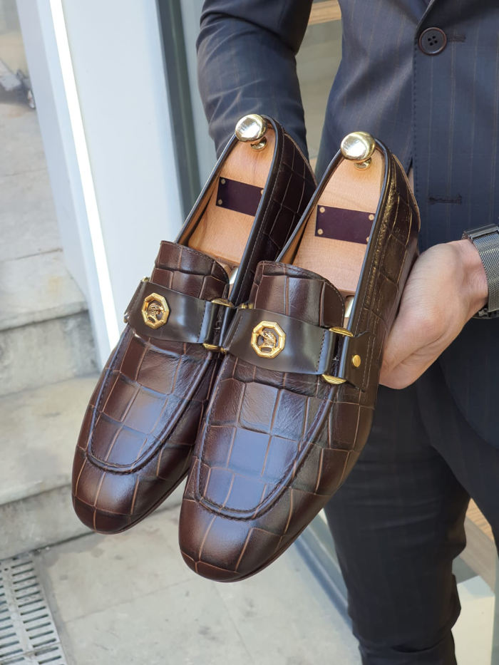 Berton Coffee Penny Loafers
