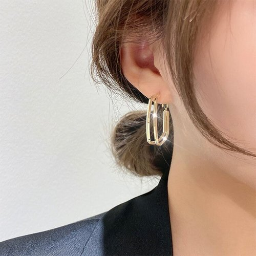 Fashion Geometric Double Earrings