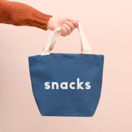 Snacks Bag - Funny Kid's Tote - Children's Tote Bag - Mini Bag - Kid's Lunch Box - Snacks Canvas Bag - Busy Bag - Kid's Snacks Bag