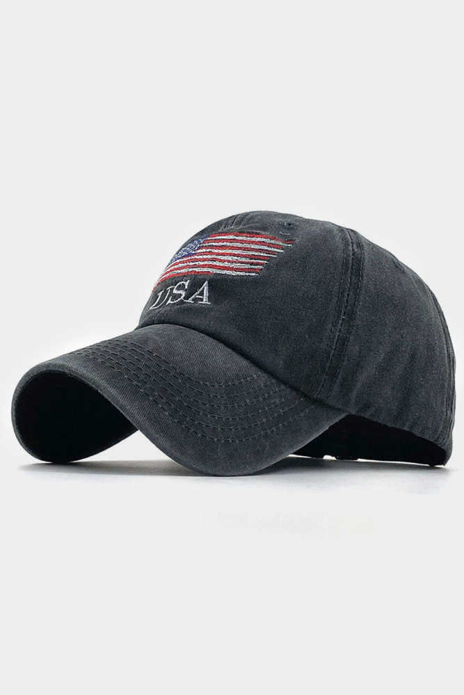 USA Flag Embroidered Men's Baseball Cap