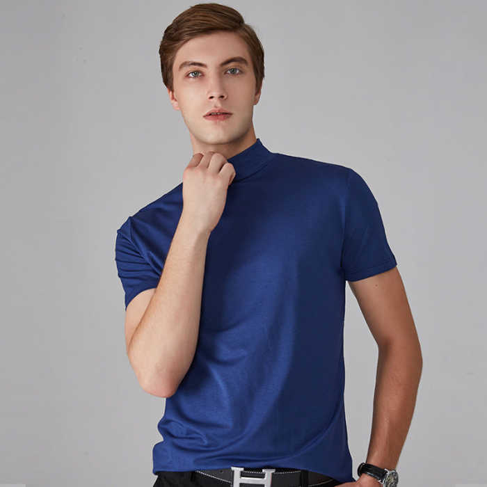 (🎅EARLY CHRISTMAS SALE⭐) Men's High Neck Slim Fit T-shirt