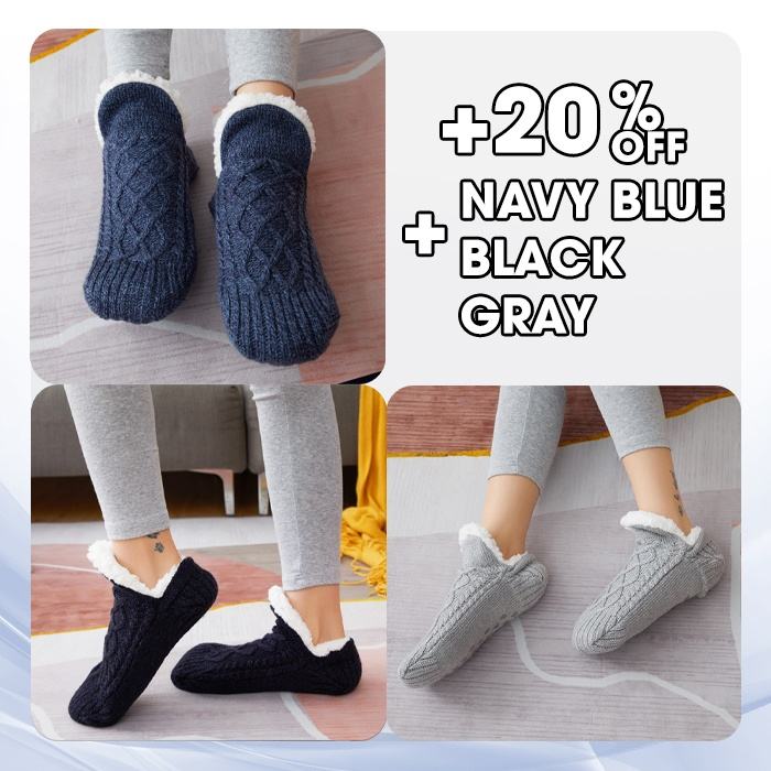 Socks Slippers – New Woven And Velvet Indoor Socks Slippers