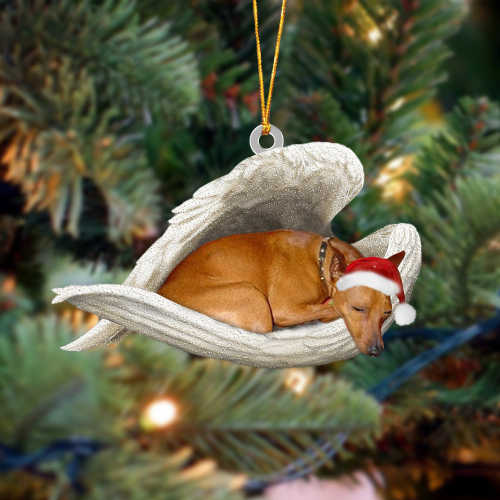 Dog3 Sleeping Angel Christmas Ornament