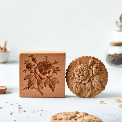 3D Wooden Shape Cookie Stamp Mold