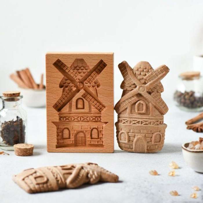 3D Wooden Shape Cookie Stamp Mold