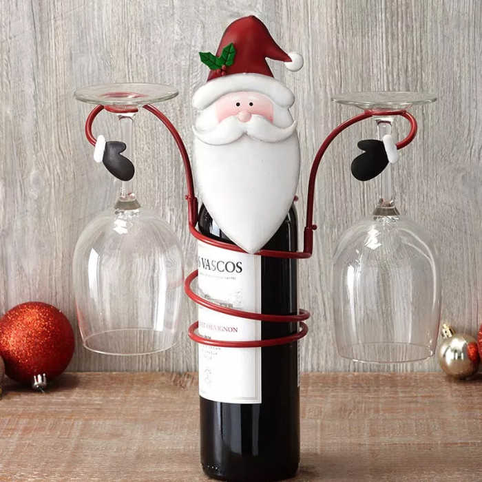 Idearock™Holiday Wine Bottle & Glass Holders