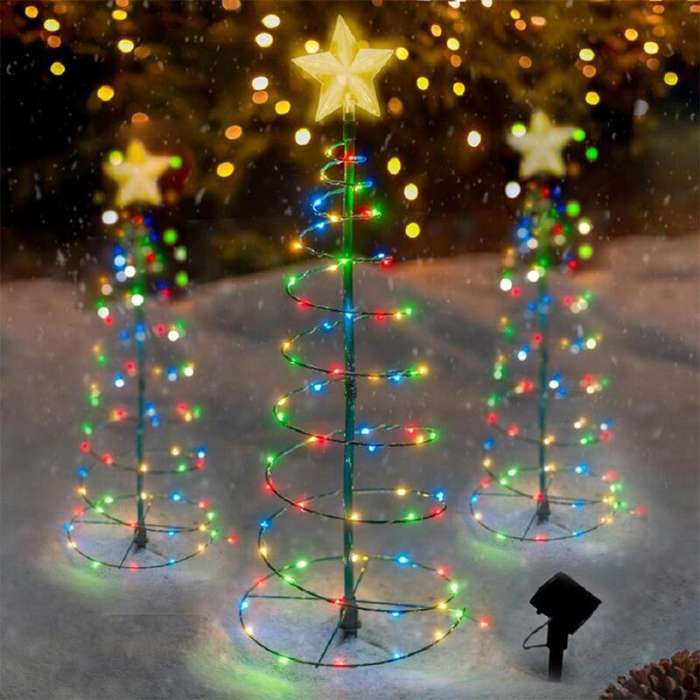 Solar LED Christmas Tree Decoration