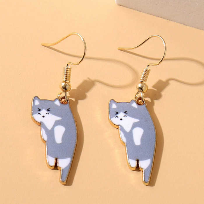Dangling Cat Earrings
