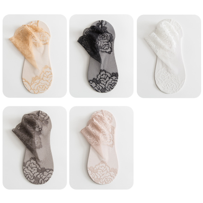 Transparent Lace Mesh Socks