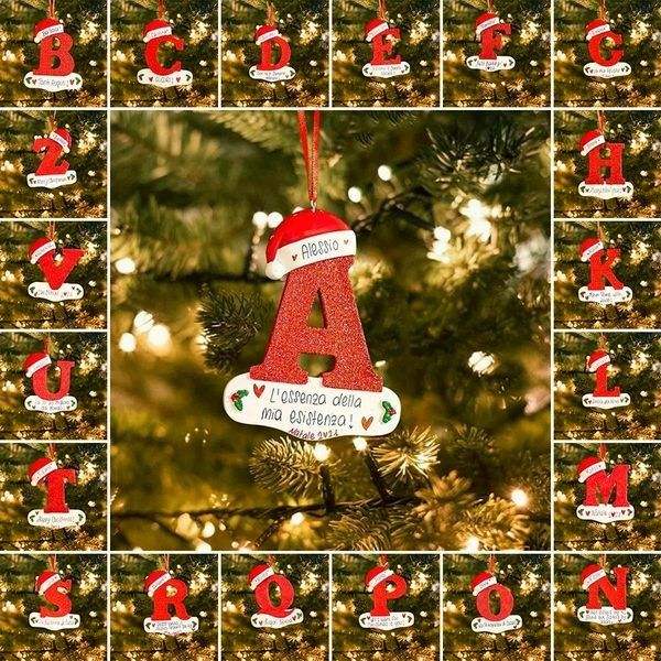 🌲CHRISTMAS SALE NOW🌲Personalized Christmas 24 Letter Ornaments