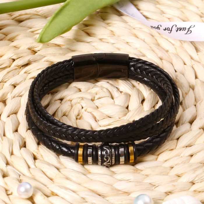 For Son - I Will Always Be With You - Double Row Bracelet