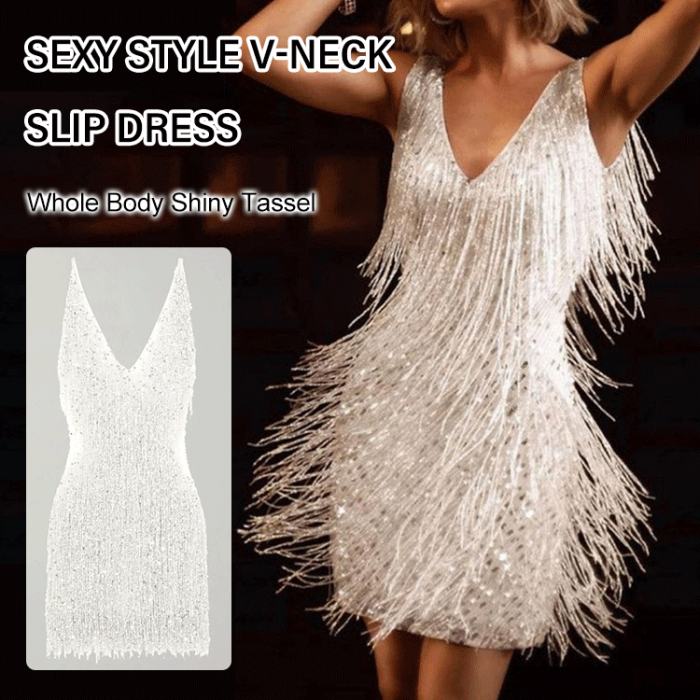 Sexy Princess Style V-Neck Slip Dress