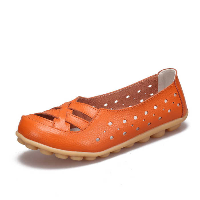 Owlkay Summer Flat-bottomed Sandals Hollow Shoes Women's Shoes