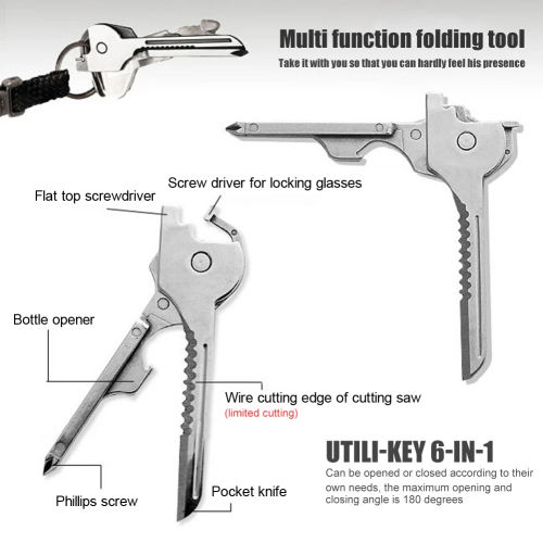 (🌲Early Christmas Sale- SAVE 48% OFF)6-in-1 Multi-Functional Keychain Multi-tool--buy 3 get 3 free