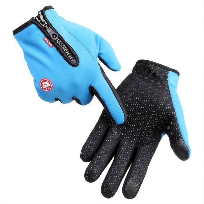 Men's Winter Warm Windproof Waterproof Warm Touch Screen Usable Gloves