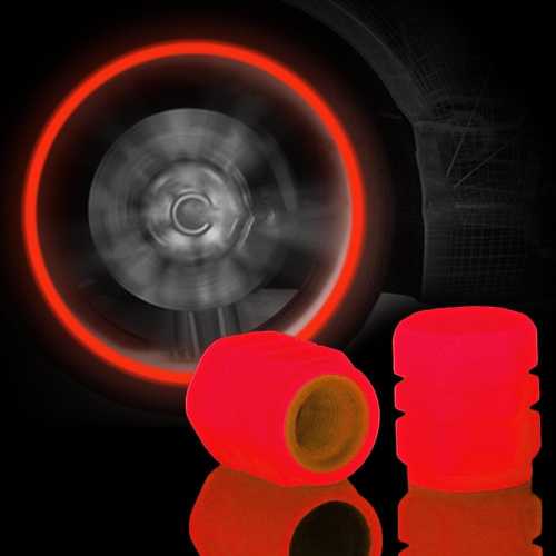 (🔥Last Day Promotion- SAVE 48% OFF) 4 Pcs Set Fluorescent Tire Valve Caps (buy 3 get extra 20% off)