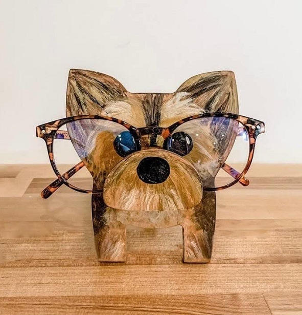 Tony-Handmade Corgi Glasses Stand Art Gift