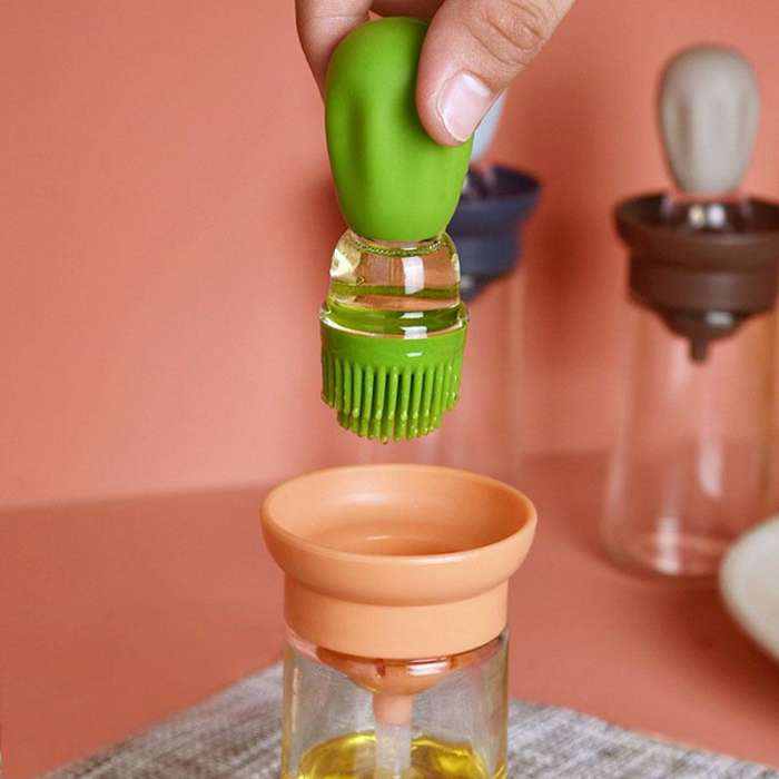 Idearock™Kitchen Oil Bottle with Brush