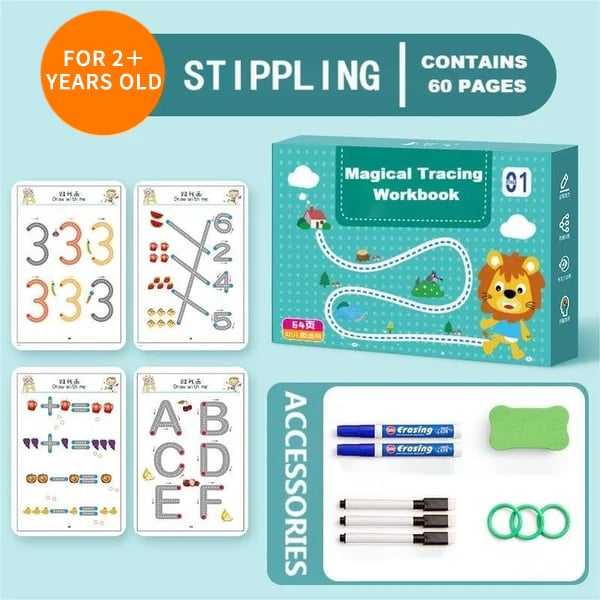 Last Day 75% OFF -- Magical Tracing Workbook Set