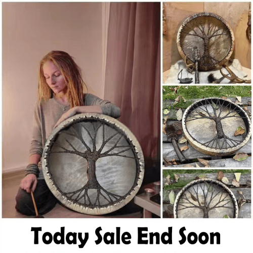 🔥Today Sale End Soon🔥Shaman Drums 'Tree of life' Spirit Music