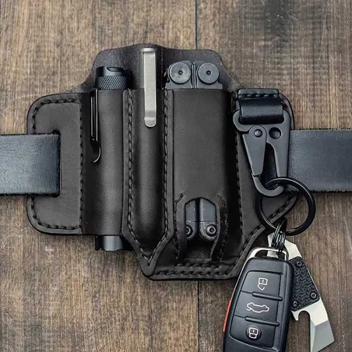 Tactical Multi Tool Belt Leather Bag