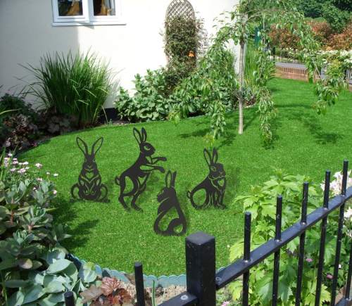 🐇Pre-Easter Promotion - Garden Metal Rabbit Yard Art🐇