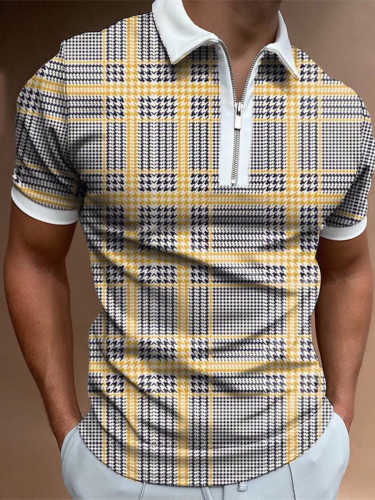 Men's Casual Print Fashion Polo Shirt