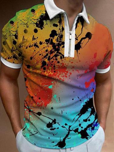 Men's Color Fashion Simple Polo Shirt
