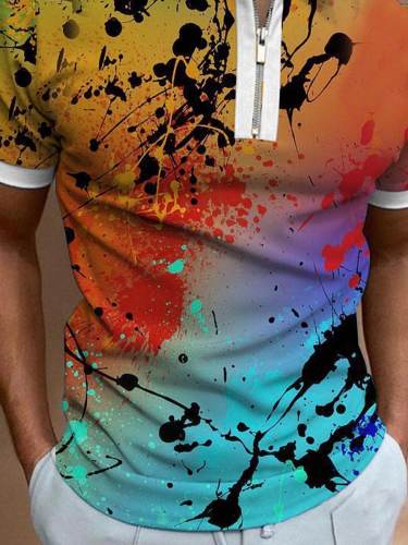 Men's Color Fashion Simple Polo Shirt