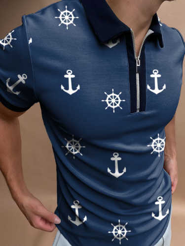 Captain Ocean Short Sleeve Polo Shirt