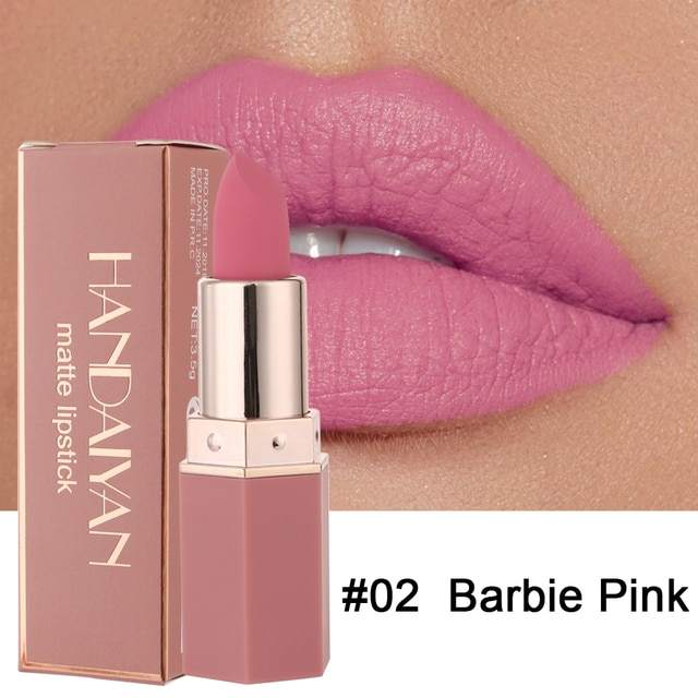 6 Colors Makeup Matte Lipstick Waterproof Long Lasting Lip Stick Sexy Red Pink Velvet Nude Lipsticks Women Sexy Lips Cosmetics