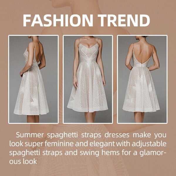 🔥Hot Sale🔥 Fashion V Neck Sling A-Line Dress