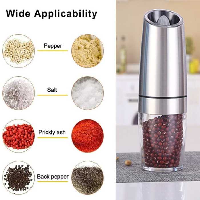 🌲Christmas Sale 49% OFF - Automatic Electric Gravity Induction Salt & Pepper Grinder - BUY 2 GET FREE SHIPPING